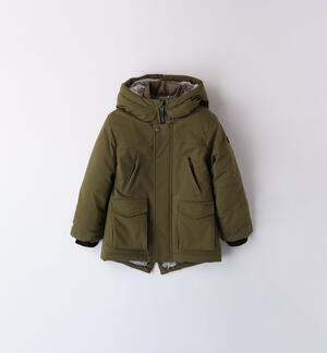 Winter parka for boy GREEN