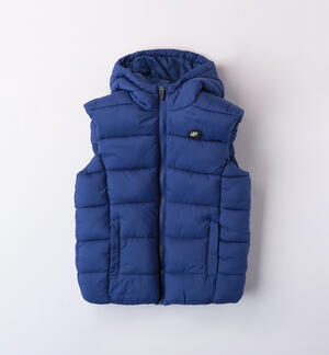 Boy's sleeveless down jacket BLUE