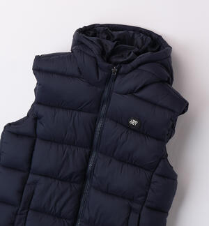 Boy's sleeveless down jacket BLUE