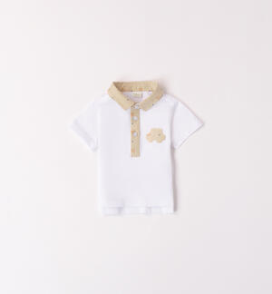 Two-tone baby polo shirt