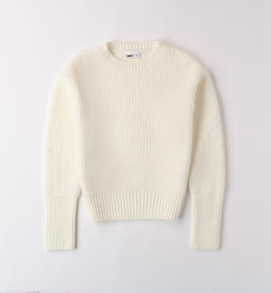 Pullover for girl in tricot