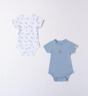 Unisex Newborn Bodysuit Set LIGHT BLUE