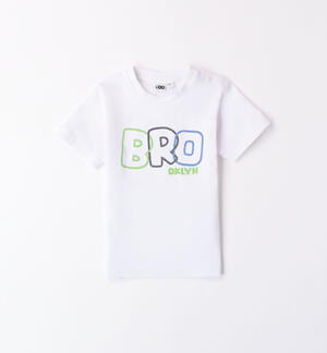 Boys' coloured T-shirt in 100% cotton