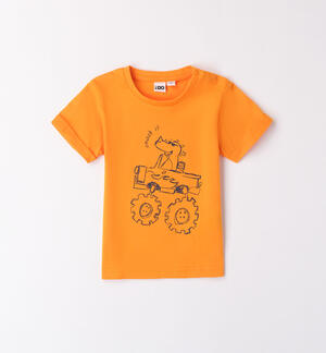 Orange T-shirt for boys