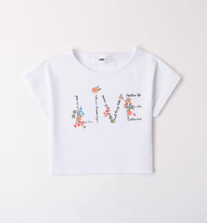 T-shirt with lettering for girls