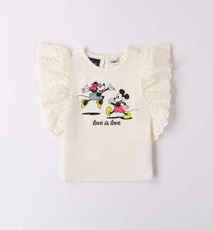 T-shirt Minnie e Topolino per bambina