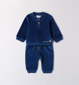 Velvet Baby Suit BLUE