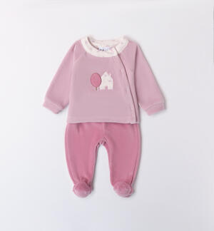 Velvet Baby Girl Romper