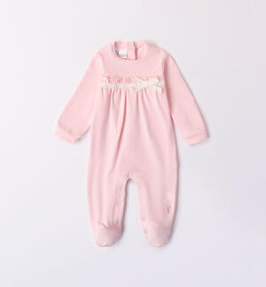 Baby girl babygrow with bow