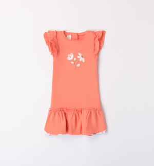 Orange baby girl dress