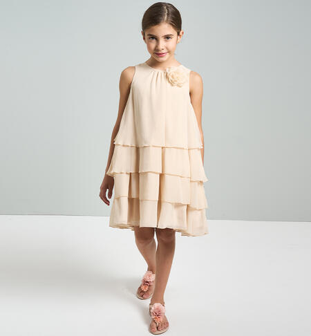 Ceremony dress for girls CREAM