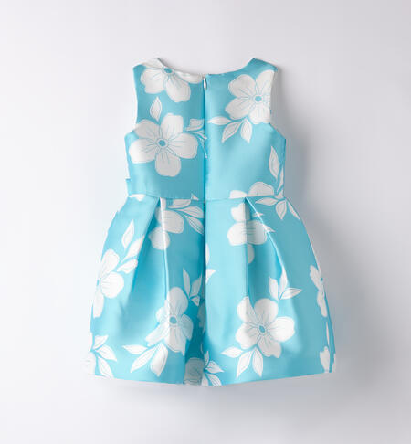 Elegant turquoise dress for girls TURCHESE-PANNA-6BCU