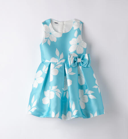 Elegant turquoise dress for girls TURCHESE-PANNA-6BCU