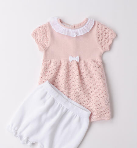 100% Cotton Baby Girl Dress PINK-2714