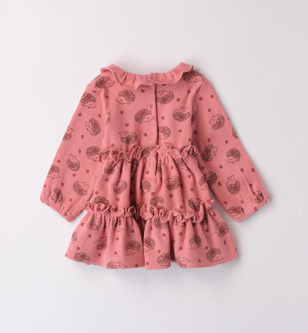 Winter Baby Girl Dress ROSA-MARRONE-6ATA