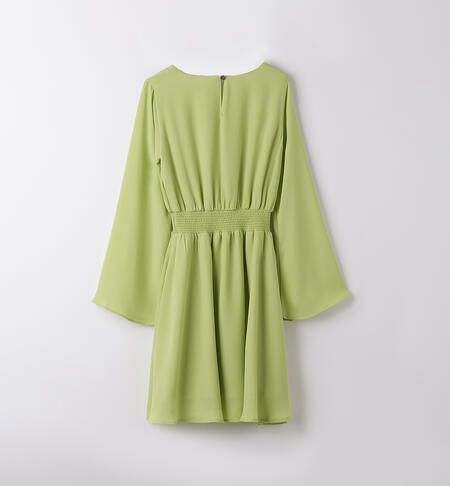 Girl's green dress SOFT GREEN-5255