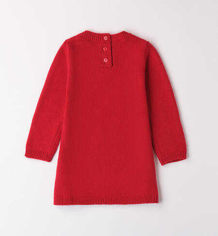 Tricot dress little girl ROSSO-2253