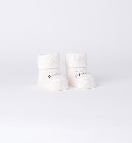 100% Family Baby Booties CREAM