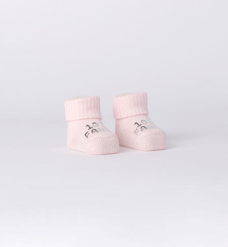 100% Family Baby Booties PINK-2714