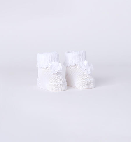 iDOMini Newborn Booties WHITE