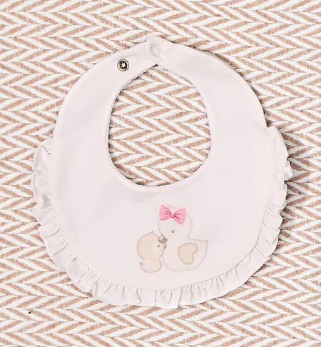 iDO Baby Girl Bib CREAM