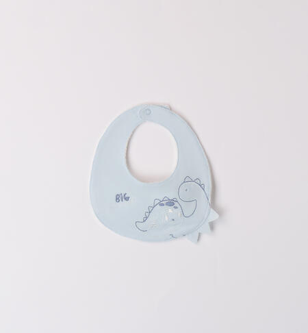 Dinosaur Baby Bib LIGHT BLUE