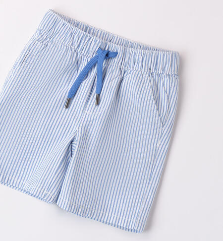 Boys' Bermuda shorts in 100% cotton TURCHESE-3733