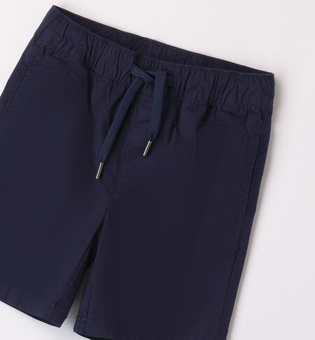 Boys' cotton Bermuda shorts NAVY-3854