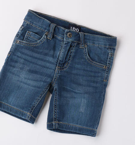Bermuda jeans per bambino STONE WASHED-7450