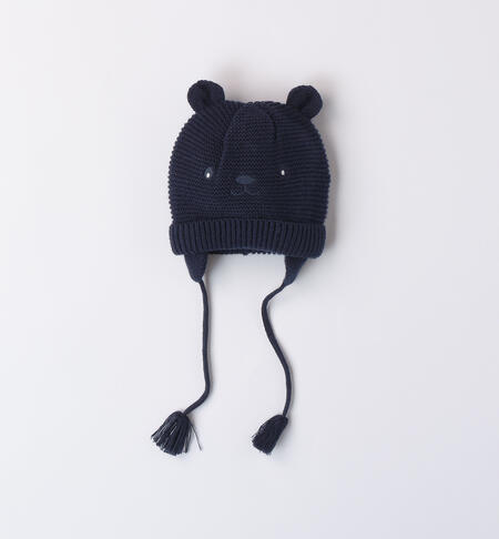 Earflap Baby Beanie NAVY-3558