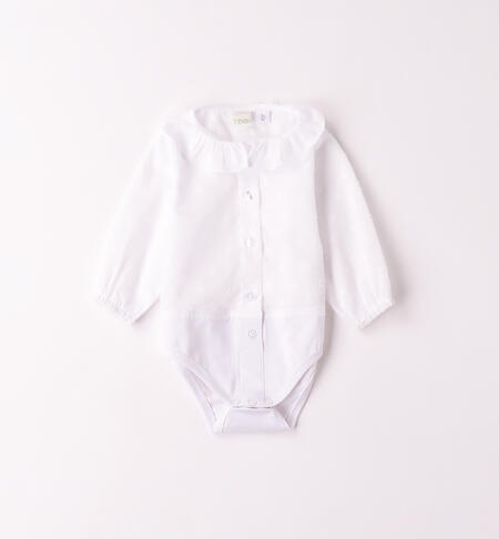 Newborn Baby Girl Bodysuit WHITE