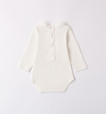 Baby Girl Bodysuit with Collar PANNA-0112