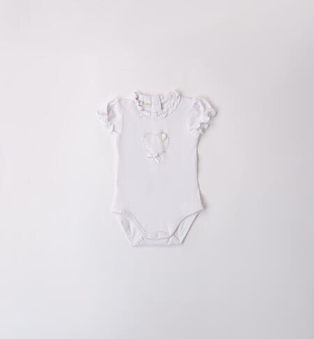 iDO Baby Girl Bodysuit WHITE