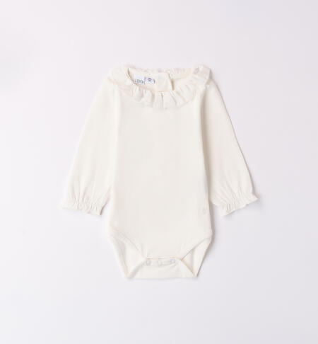 Newborn Baby Girl Bodysuit CREAM