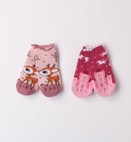 Anti-slip Baby Girl Socks PINK