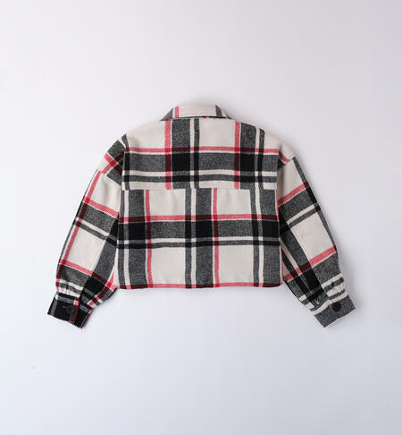 Girl girl plaid shirt ROSSO-2246