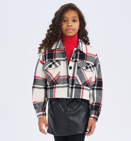 Girl girl plaid shirt RED