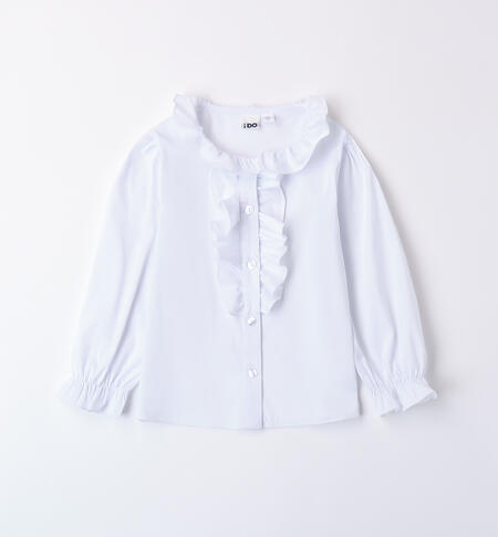 Camicia bianca bambina BIANCO-0113