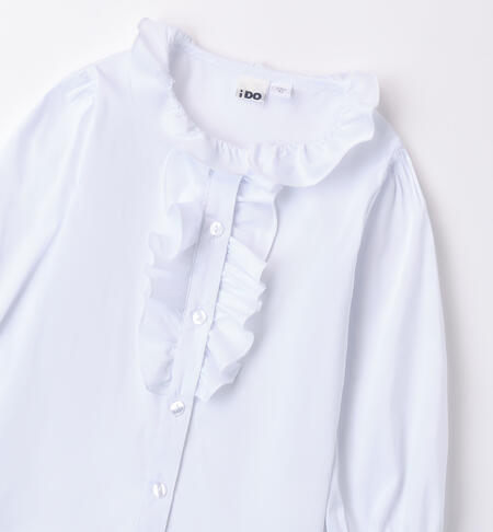 White shirt little girl BIANCO-0113