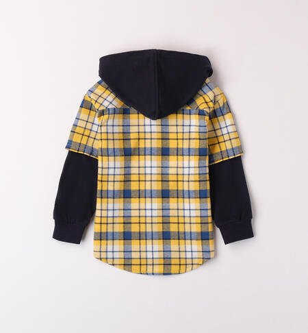 Child hooded shirt GIALLO-1614