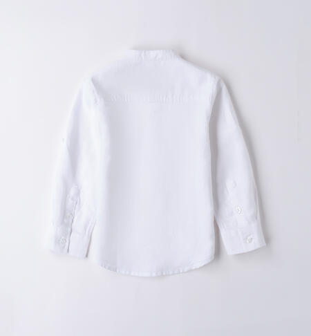 Long-sleeve shirt for boys BIANCO-0113