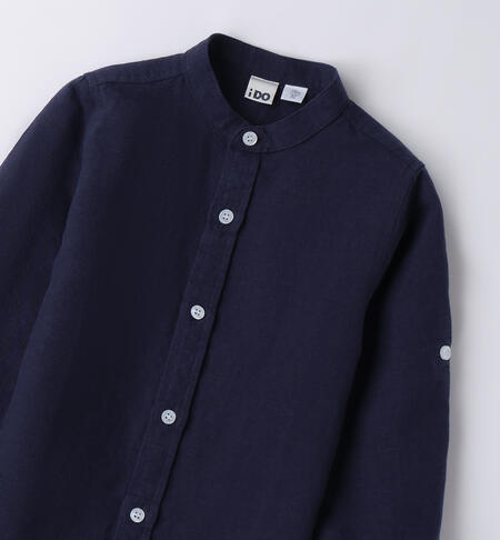 Long-sleeve shirt for boys NAVY-3854