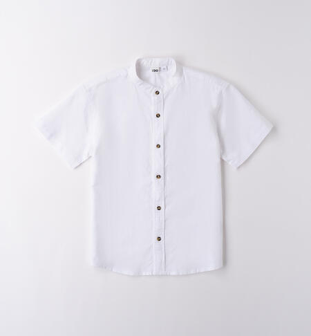 Camicia coreana ragazzo BIANCO