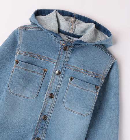 Baby boy denim shirt BLU CHIARO LAVATO-7310