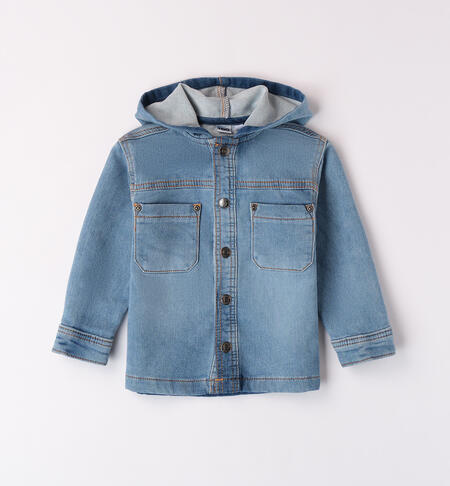 Baby boy denim shirt BLU CHIARO LAVATO-7310