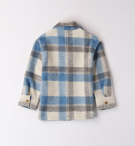 Winter check shirt kid AZZURRO-3712