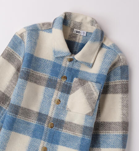 Winter check shirt kid AZZURRO-3712