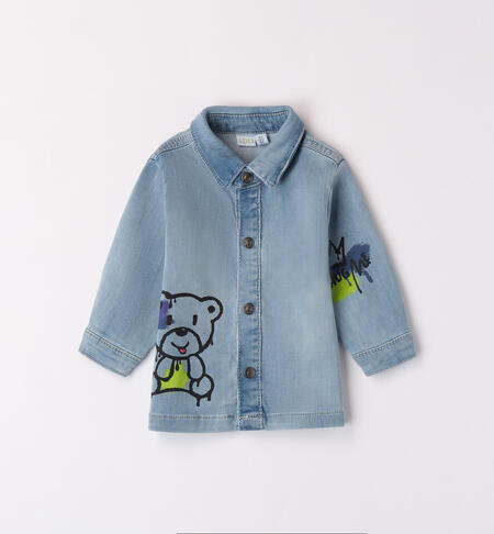 Denim Baby Shirt STONE BLEACH-7350