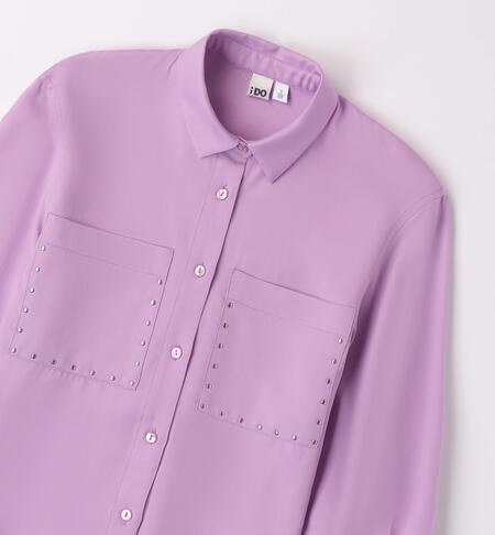 Camicia lilla per ragazza LILAC-3325