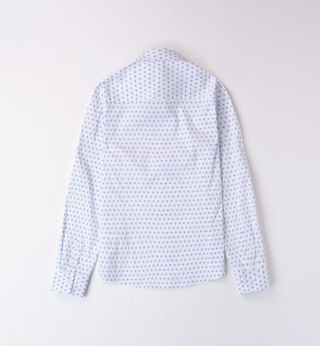 Camicia per ragazzo iDO BIANCO-BLUETTE-6BCS